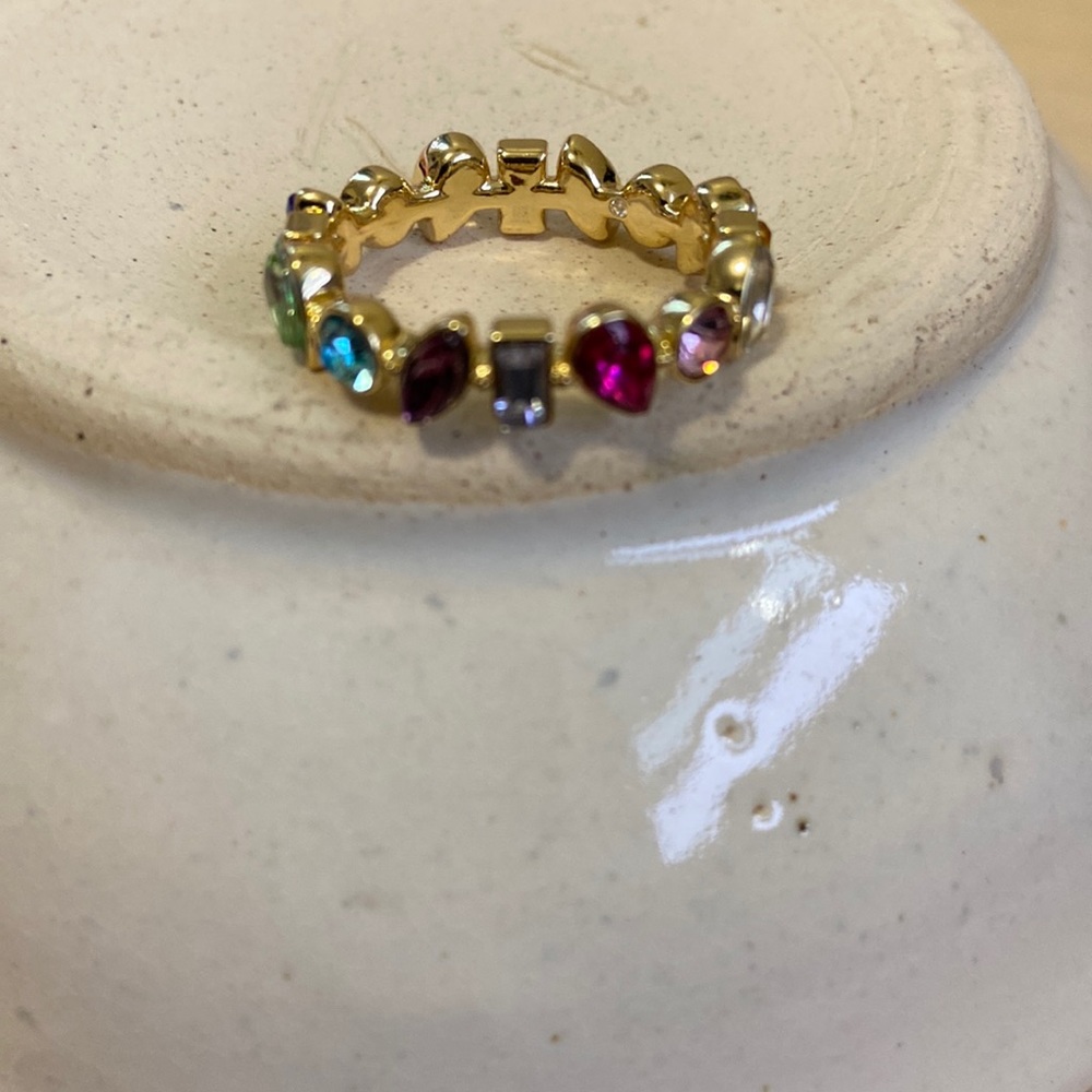 Bauble Bar- Stacking Ring pastel stones